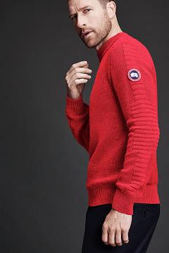 Ropa Canada Goose Hombre México - Paterson Suéteres Rojos IG0831672